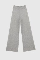 Штани палаццо однотонні жіночі Femme 1010 One Size Світло-сірий (2000989871002D)  Фото №6