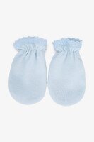 Царапки для малюків Mini Papi 201 One Size 2 шт Блакитно-білий (2000990746375D)  Фото №2