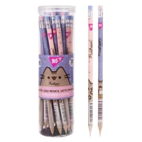 Карандаш круглый с резинкой &quot;Pusheen&quot; YES 280685 Разноцветный
