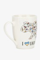 Чашка в подарочной упаковке 1743 I love Ukraine 360 мл Разноцветный  Фото №1