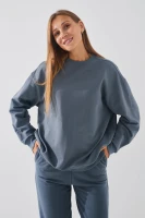 Cвітшот однотонний жіночий On me Onme-02 baza 4XL Графітовий (2000990760432D)  Фото №0