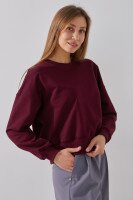 Свитшот однотонный женский LAWA WBC02460 XS Бордовый  Фото №0