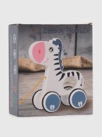 Деревянная игрушка каталочка Зебра YMY869 Разноцветный (2000990542519)  Фото №2
