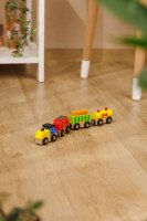 Додатковий набір до залізниці &quot;Потяг вантажний. Джерела енергії&quot; Viga Toys 50820 Різнокольоровий (6934510508203)  Фото №3