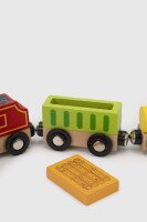 Додатковий набір до залізниці &quot;Потяг вантажний. Джерела енергії&quot; Viga Toys 50820 Різнокольоровий (6934510508203)  Фото №0