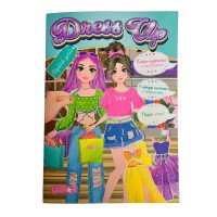 Купити Видання для дозвілля книга з наліпками "Dress Up"  Stylish girls LS-03-03 Різнокольоровий Артикул: 9786178475574 Фото мініатюра № 1