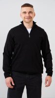 Купить Джемпер однотонный мужской GENUA G01205-0001 M Черный Артикул: 2000999472138 Миниатюра фотографии № 3