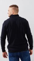 Купить Джемпер однотонный мужской GENUA G01205-0001 XL Темно-синий Артикул: 2000999472237 Миниатюра фотографии № 5