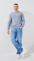 Купить Джемпер однотонный мужской GENUA G01205-0002 XL Джинсовый Артикул: 2000999471377 Миниатюра фотографии № 4
