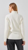 Купить Джемпер однотонный женский 04 One Size Молочный Артикул: 2000999165931 Миниатюра фотографии № 5