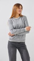 Купить Джемпер однотонный женский GENUA G01106-0006 XS Серый Артикул: 2000999386510 Миниатюра фотографии № 3