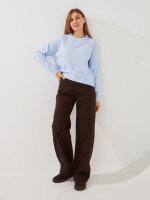 Купить Джемпер однотонный женский GENUA G01106-0007 S/M Голубой Артикул: 2000999550379 Миниатюра фотографии № 2