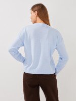 Купить Джемпер однотонный женский GENUA G01106-0007 S/M Голубой Артикул: 2000999550379 Миниатюра фотографии № 4