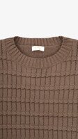 Джемпер однотонний жіночий On me 9128-1 One Size Капучино  Фото №0