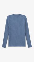 Джемпер однотонный женский On me 98107-1 One Size Джинсовый  Фото №2