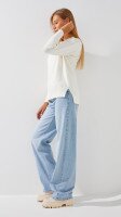Джемпер однотонный женский On me T10439 One Size Молочный  Фото №1