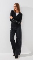 Купить Джемпер однотонный женский On me T2399-1 XL Черный Артикул: 2000999153358 Миниатюра фотографии № 2