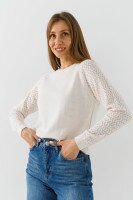 Джемпер однотонний жіночий Park karon 10924 One Size Молочний