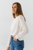 Джемпер однотонний жіночий Park karon 10924 One Size Молочний  Фото №1