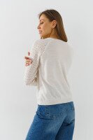 Джемпер однотонний жіночий Park karon 10924 One Size Молочний  Фото №4