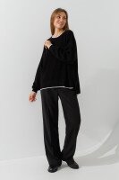 Джемпер однотонний жіночий Park karon 12056 One Size Чорний  Фото №0