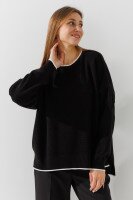 Джемпер однотонний жіночий Park karon 12056 One Size Чорний  Фото №1