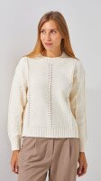 Купить Джемпер однотонный женский RB-20 One Size Молочный Артикул: 2000999206658 Миниатюра фотографии № 1
