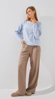 Джемпер однотонный женский YT15632 One Size Голубой  Фото №0