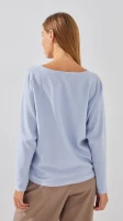 Джемпер однотонный женский YT15632 One Size Голубой  Фото №2