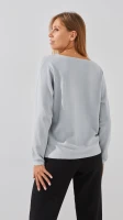 Джемпер однотонный женский YT15632 One Size Серый  Фото №3