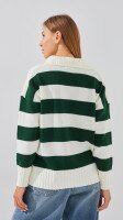 Купить Джемпер с узором женский LAWA WTC08682 L/XL Зелено-молочный Артикул: 2000999284588 Миниатюра фотографии № 5