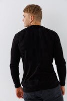 Джемпер однотонный мужской Kaptan 1111 XL Черный  Фото №2