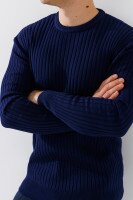 Джемпер однотонний чоловічий Kaptan 1111 XL Синій  Фото №1