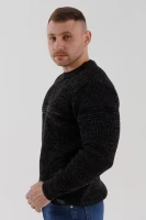 Джемпер однотонний чоловічий Stendo 67209-3 3XL Чорний (2000990193667W)  Фото №0