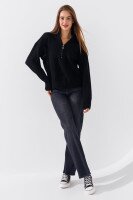Джемпер однотонний жіночий Femme 1017 S Чорний (2000989871163D)  Фото №0