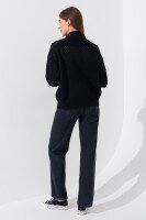 Джемпер однотонний жіночий Femme 1017 S Чорний (2000989871163D)  Фото №3