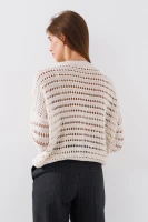 Джемпер однотонный женский Femme 2024 One Size Молочный (2000990221452D)  Фото №3