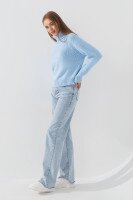 Джемпер однотонный женский Park karon 23006 One Size Голубой (2000990719331W)  Фото №1