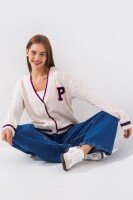 Кардиган однотонный женский Park karon 8035 One Size Молочный (2000989849629D)  Фото №0