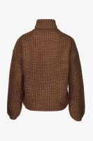 Джемпер однотонний жіночий 5015 One Size Коричневий  Фото №7