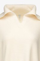 Джемпер однотонный женский 6509 One Size Светло-бежевый  Фото №6