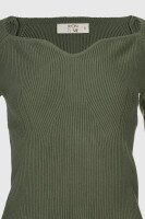 Джемпер однотонный женский 98828 S Хаки (2000990335821D)  Фото №7