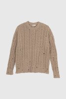 Джемпер однотонный женский Femme 1002 One Size Бежевый (2000989870647D)  Фото №5