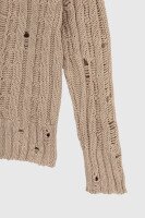 Джемпер однотонный женский Femme 1002 One Size Бежевый (2000989870647D)  Фото №6