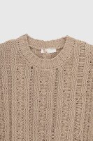 Джемпер однотонный женский Femme 1002 One Size Бежевый (2000989870647D)  Фото №7