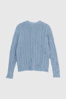 Джемпер однотонный женский Femme 1002 One Size Голубой (2000989870654D)  Фото №9