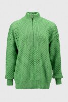 Джемпер однотонний жіночий Femme 1017 S Зелений (2000989871293D)  Фото №4