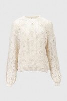 Джемпер однотонний жіночий Femme 2022 One Size Молочний (2000990221407D)  Фото №5