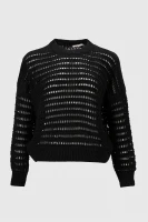 Джемпер однотонный женский Femme 2024 One Size Черный (2000990221469D)  Фото №4