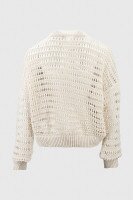 Джемпер однотонный женский Femme 2024 One Size Молочный (2000990221452D)  Фото №7